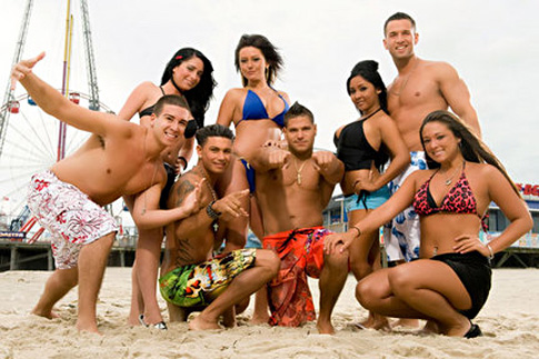 The cast of Jersey Shore.